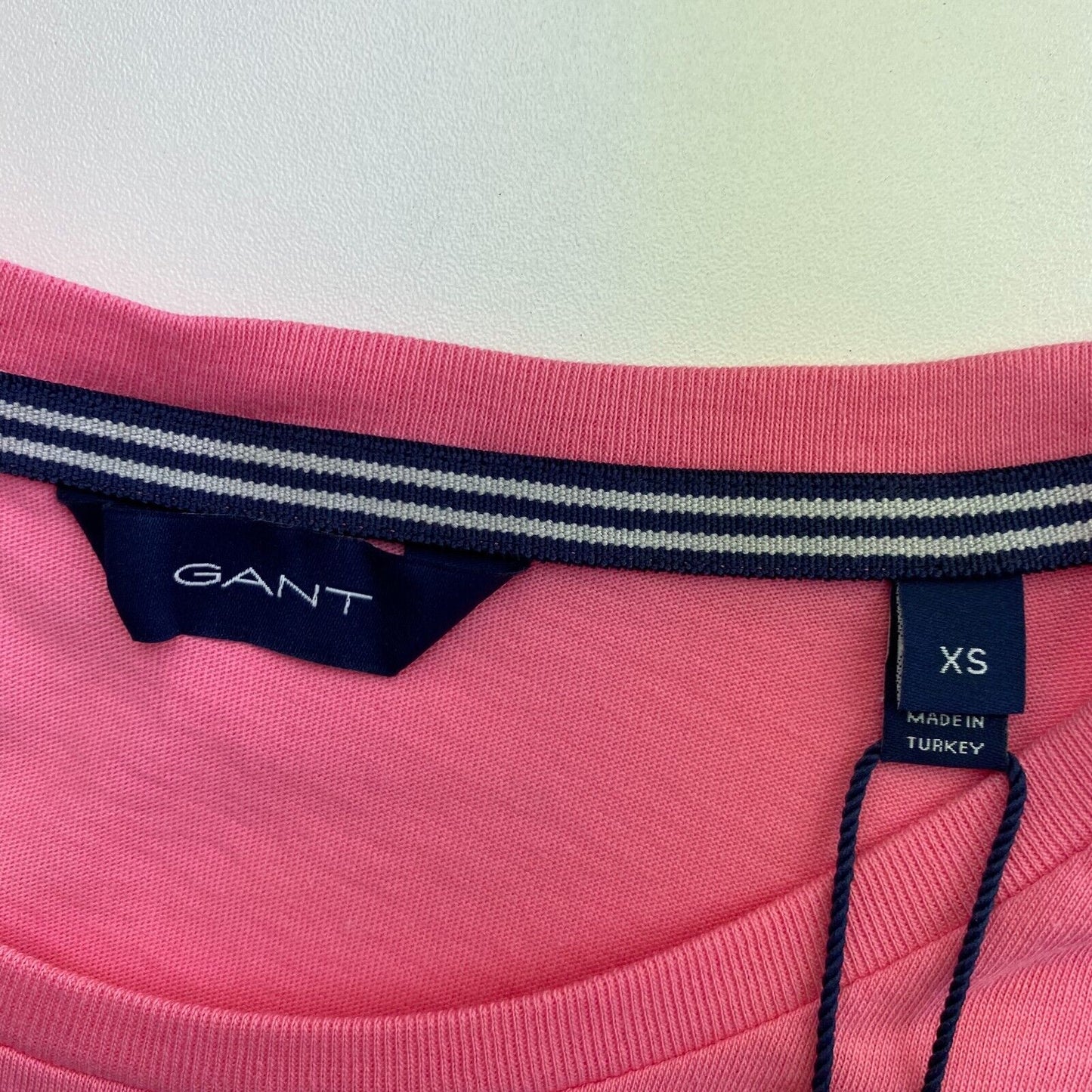 GANT Pink Rose  Logo Crew Neck T Shirt Size XS