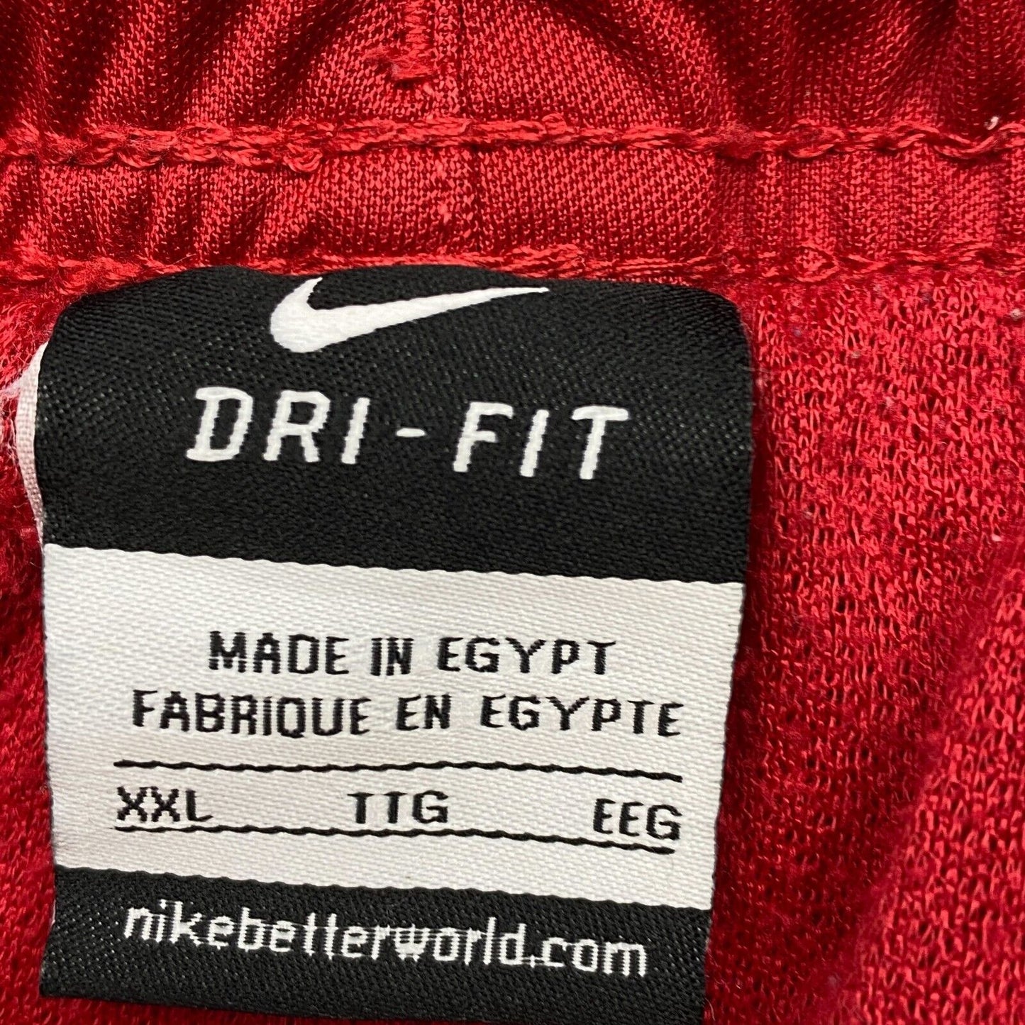 NIKE DRI-FIT Rote Activewear-Shorts, Größe XXL 2XL