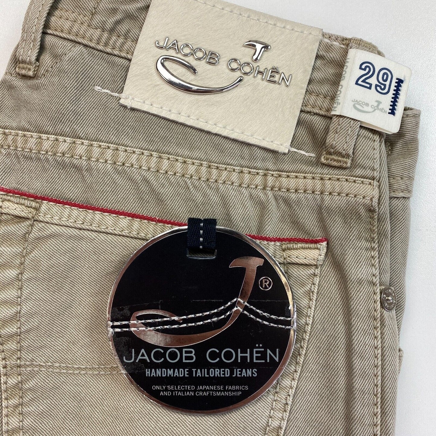 Jacob Cohen Men 688 Limited Grey Jeans Pants Size W29 L34 Made In Italy