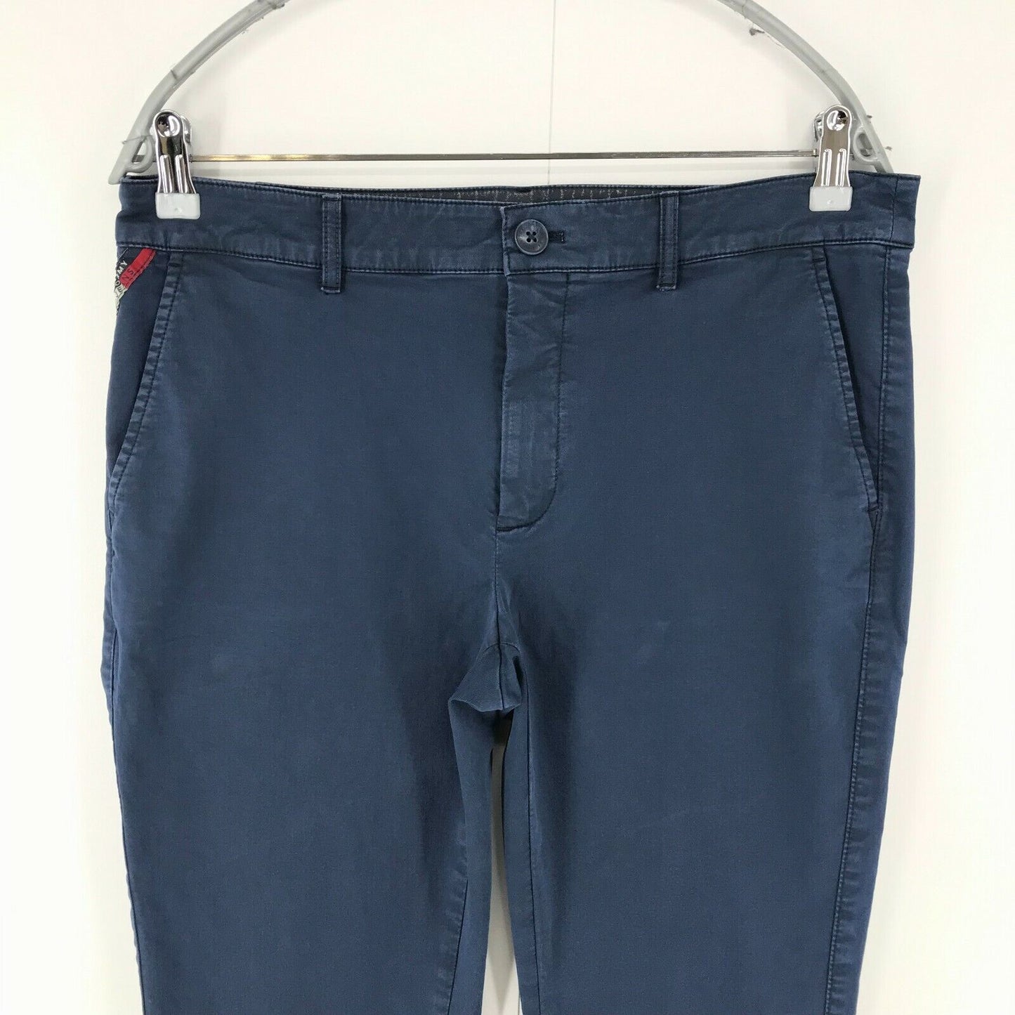 Tommy Hilfiger Pantalon chino coupe slim bleu foncé pour femme W33