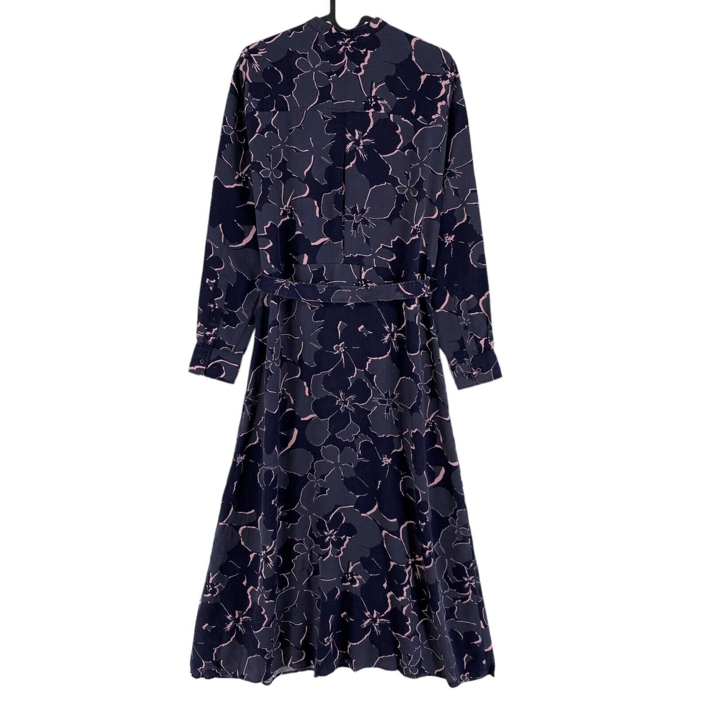 GANT Dark Blue Floral Long Sleeves A Line Shirt Dress Size EU 36 UK 10 US 6