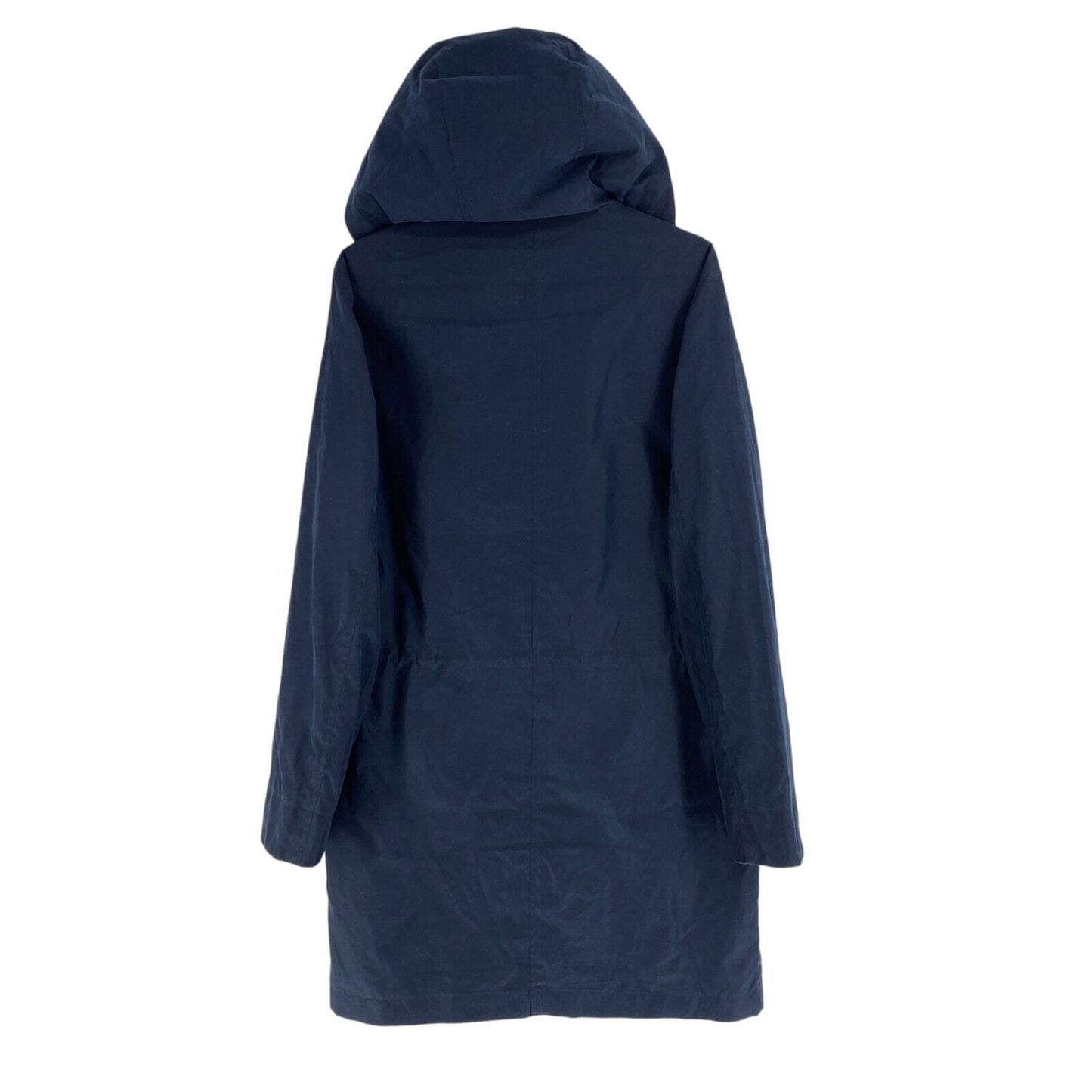 Abercrombie & Fitch Women Navy Blue Hooded Coat Jacket Size XS