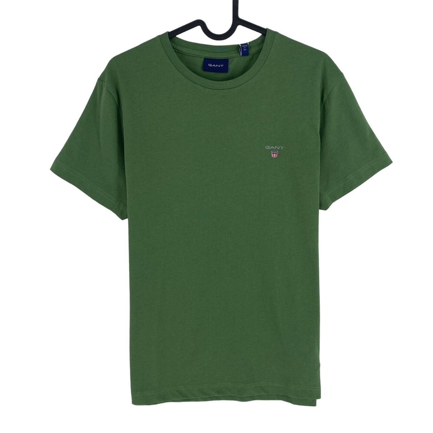 GANT Men Dark Green Original Crew Neck Short Sleeves T Shirt Size M