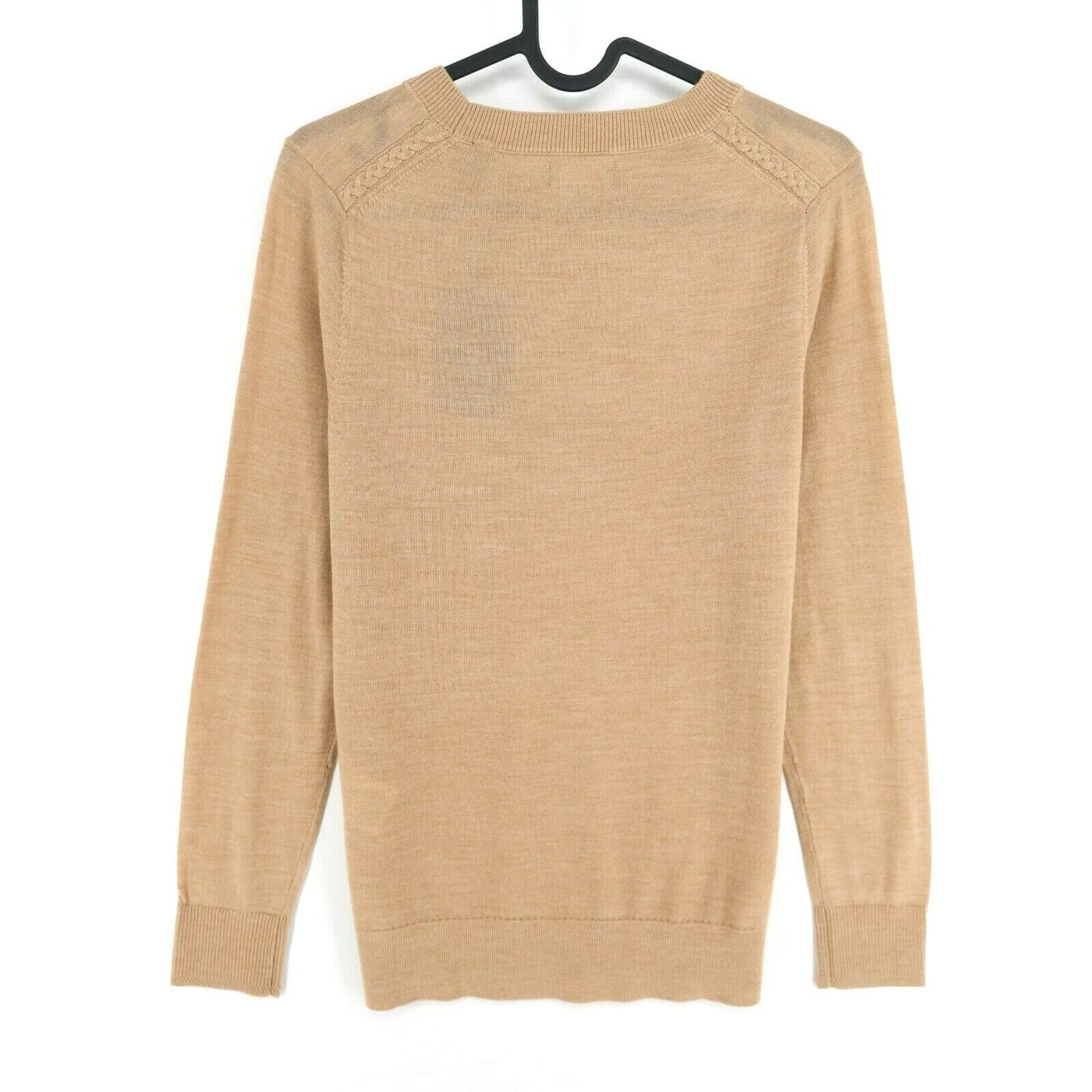 GANT Light Brown Crew Neck 100% Wool Size XS L