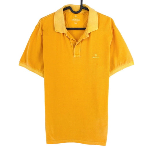 GANT Yellow Sun Faded Pique Rugger Polo Neck Shirt Size M