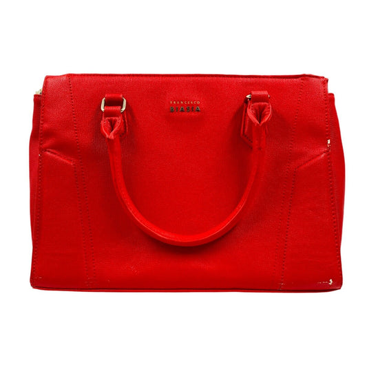 FRANCESCO BIASIA Women Red Eco Leather Handbag Shoulder Crossbody Bag