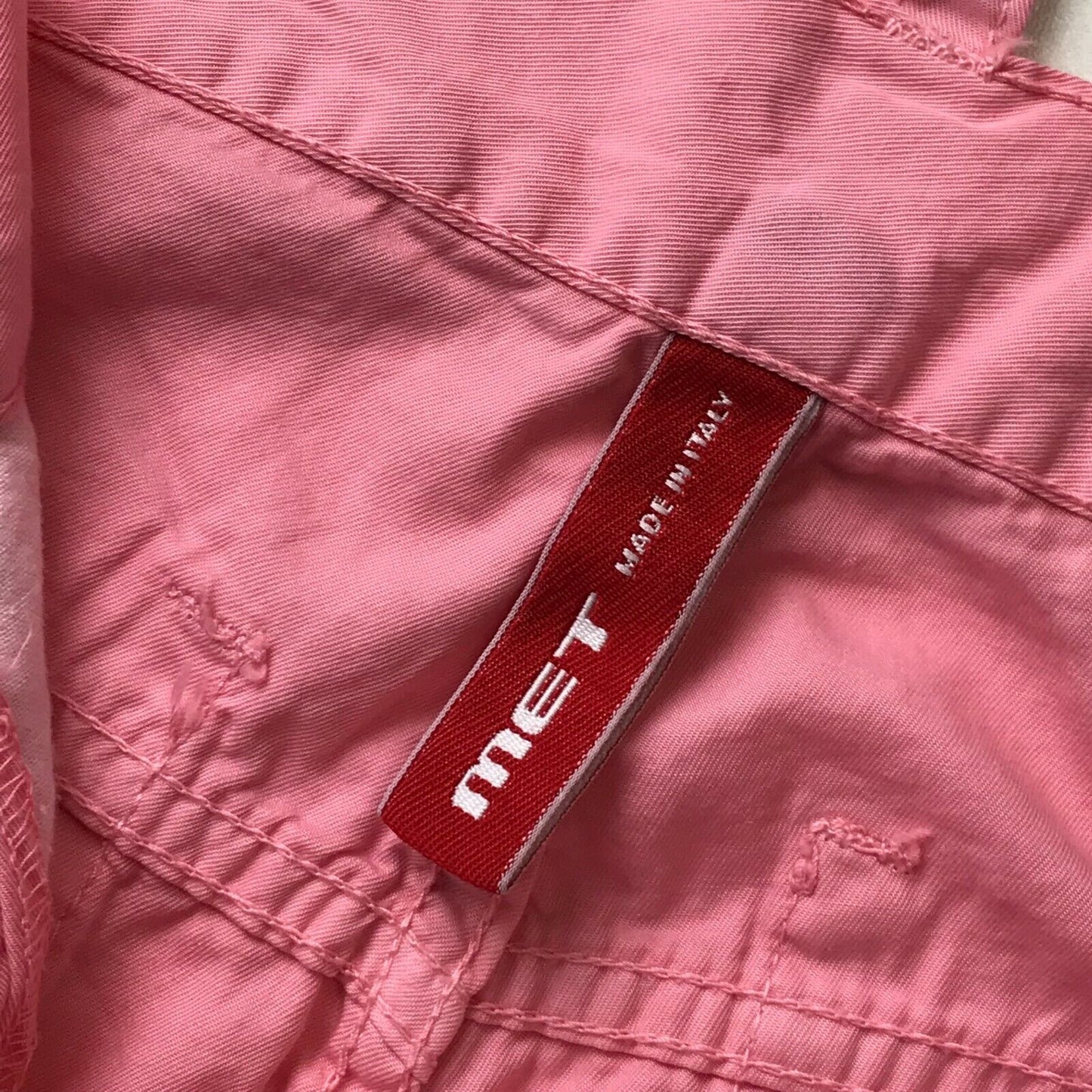 MET Damen Hose mit schmaler Passform und Knöchelreißverschluss, Rosa, Größe W27, Made in Italy