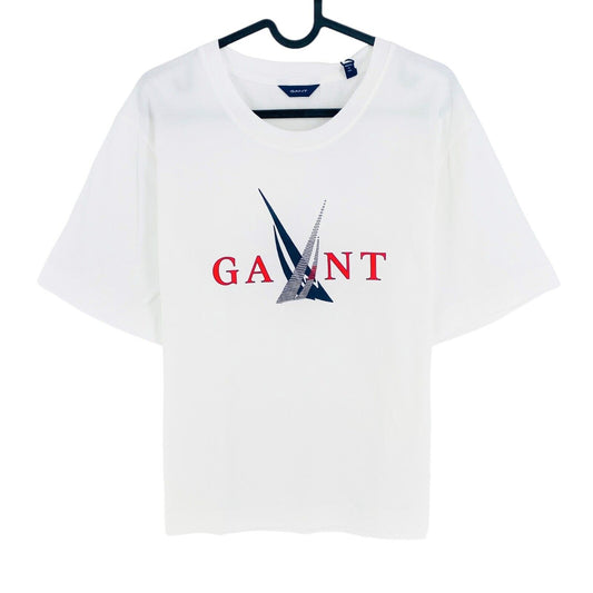 GANT White Sail Crew Neck T Shirt Size XS