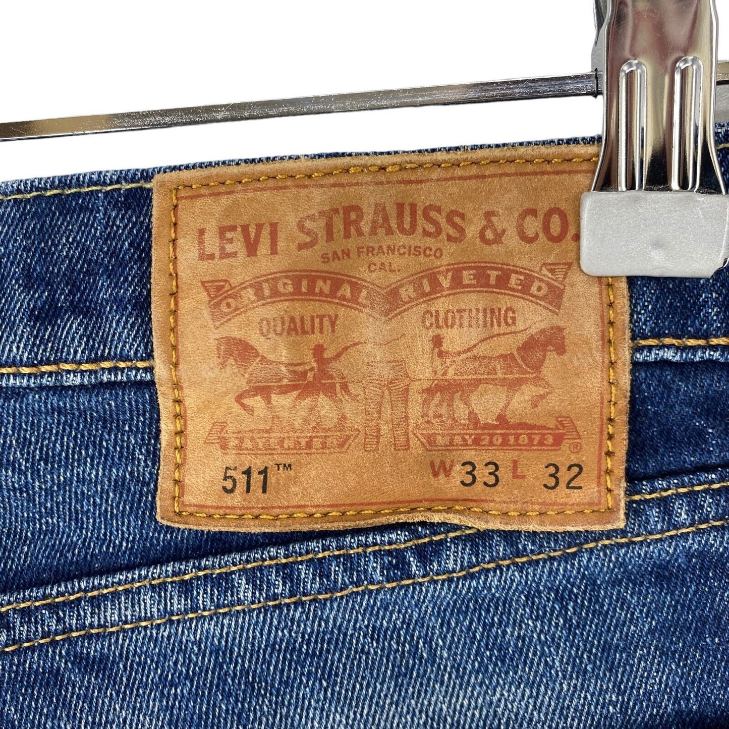 Levi's 511 Blue Stretch Slim Fit Jeans Size W33 L26