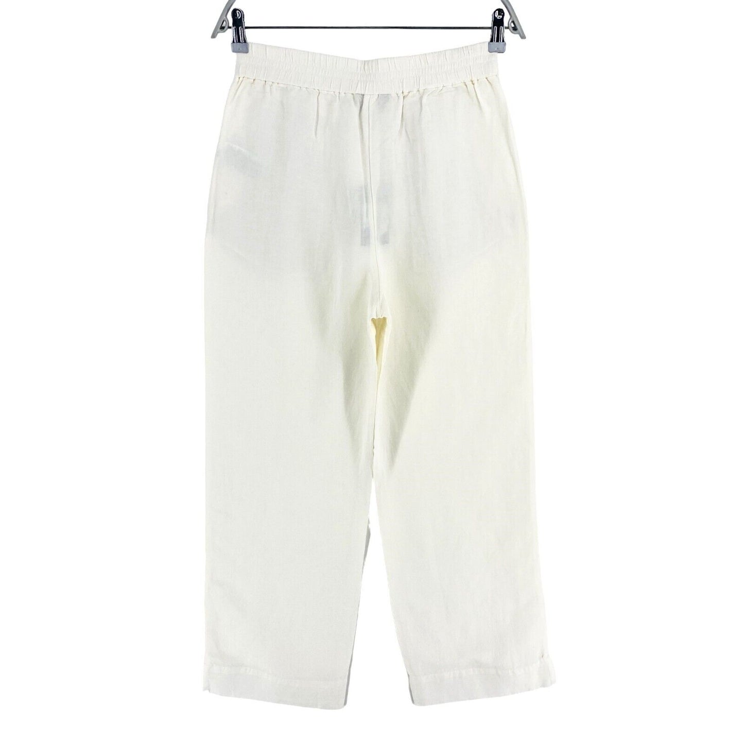 GANT White Linen Viscose Pull On Pants Trousers Size EU 40 UK 12 US 10