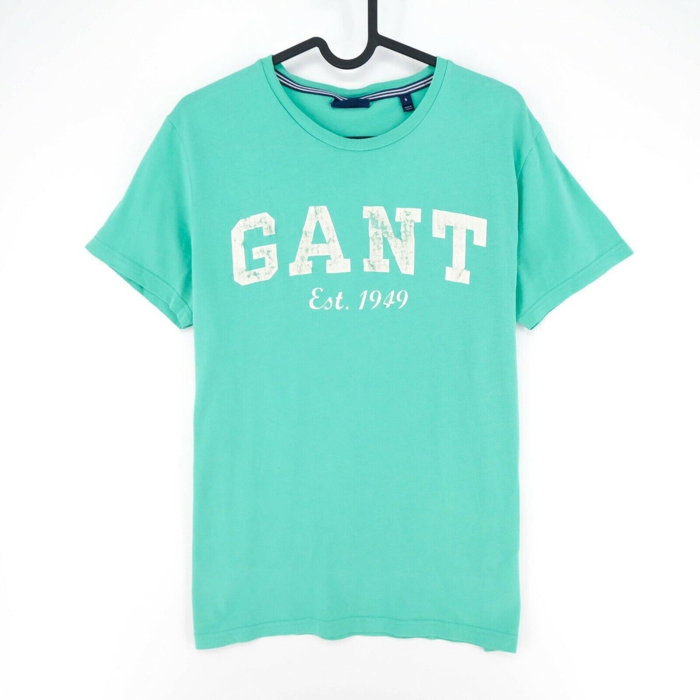 GANT T-shirt vert à col rond avec grand logo taille S