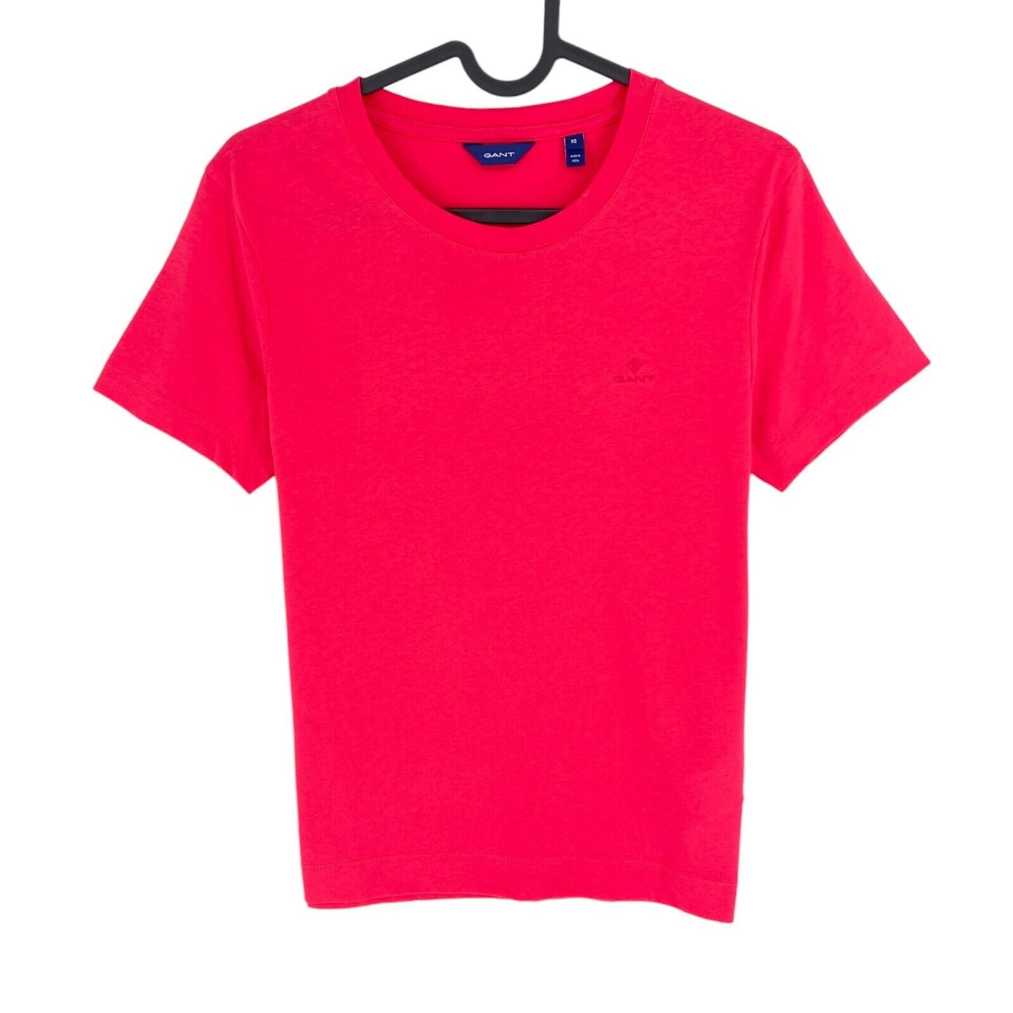 GANT Women Pink Original Crew Neck Short Sleeves T Shirt Size XS