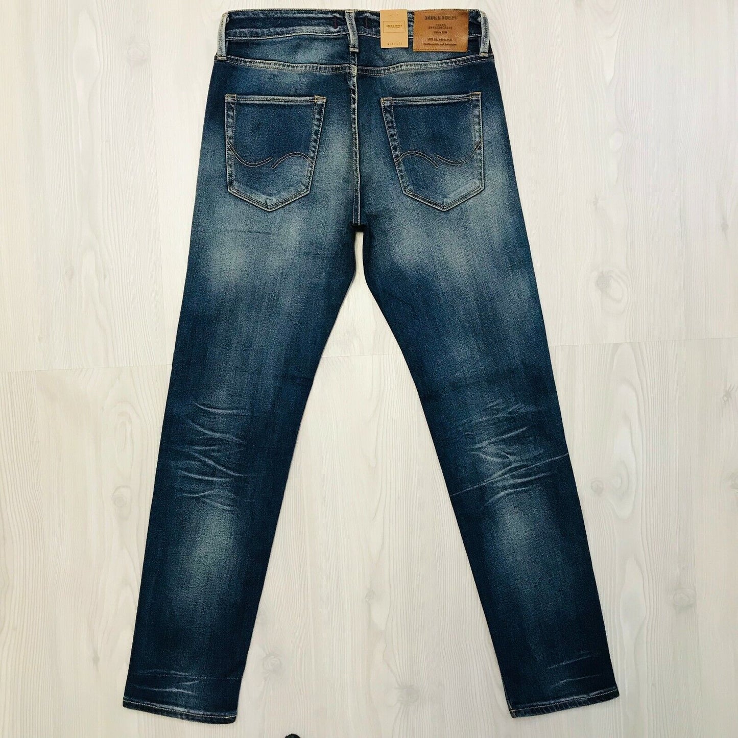 Jack &amp; Jones Herren Jeans MIKE Comfort Fit Regular Rise Blau Größe W30 L32