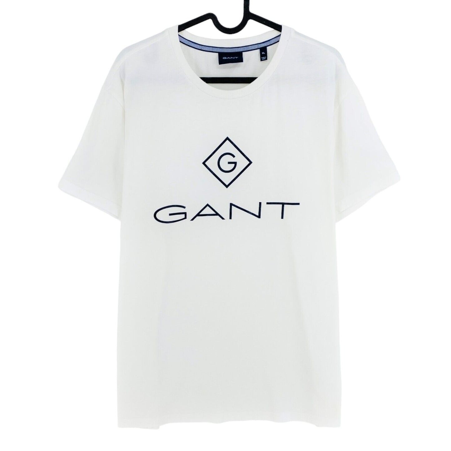 GANT White Lock Up Crew Neck T-Shirt Size XL