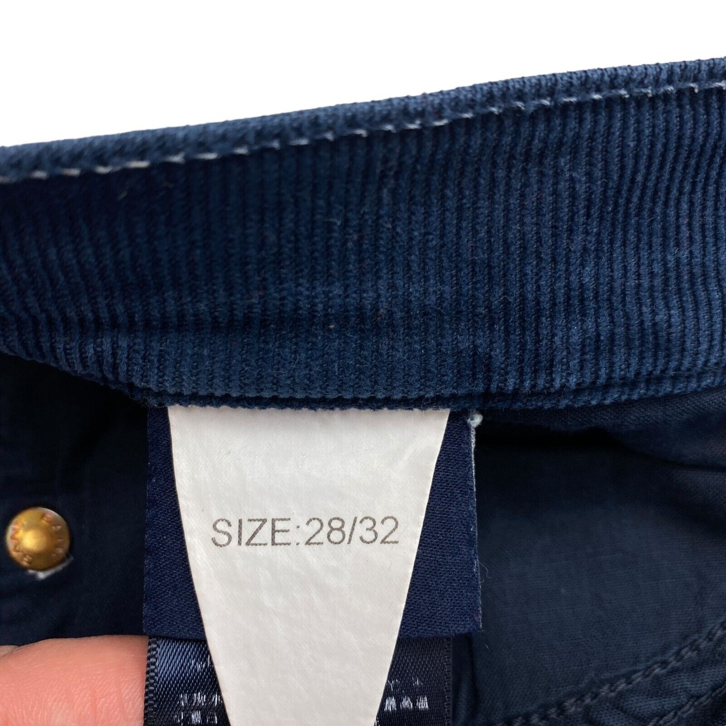 GANT Jeans Dana aus Cord mit geradem Bein, Marineblau, Größe W28 L32