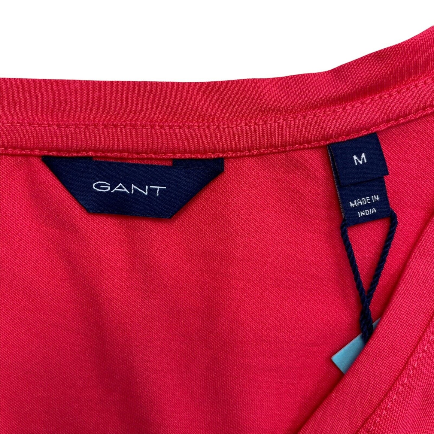 GANT Red Original V Neck T Shirt Size M