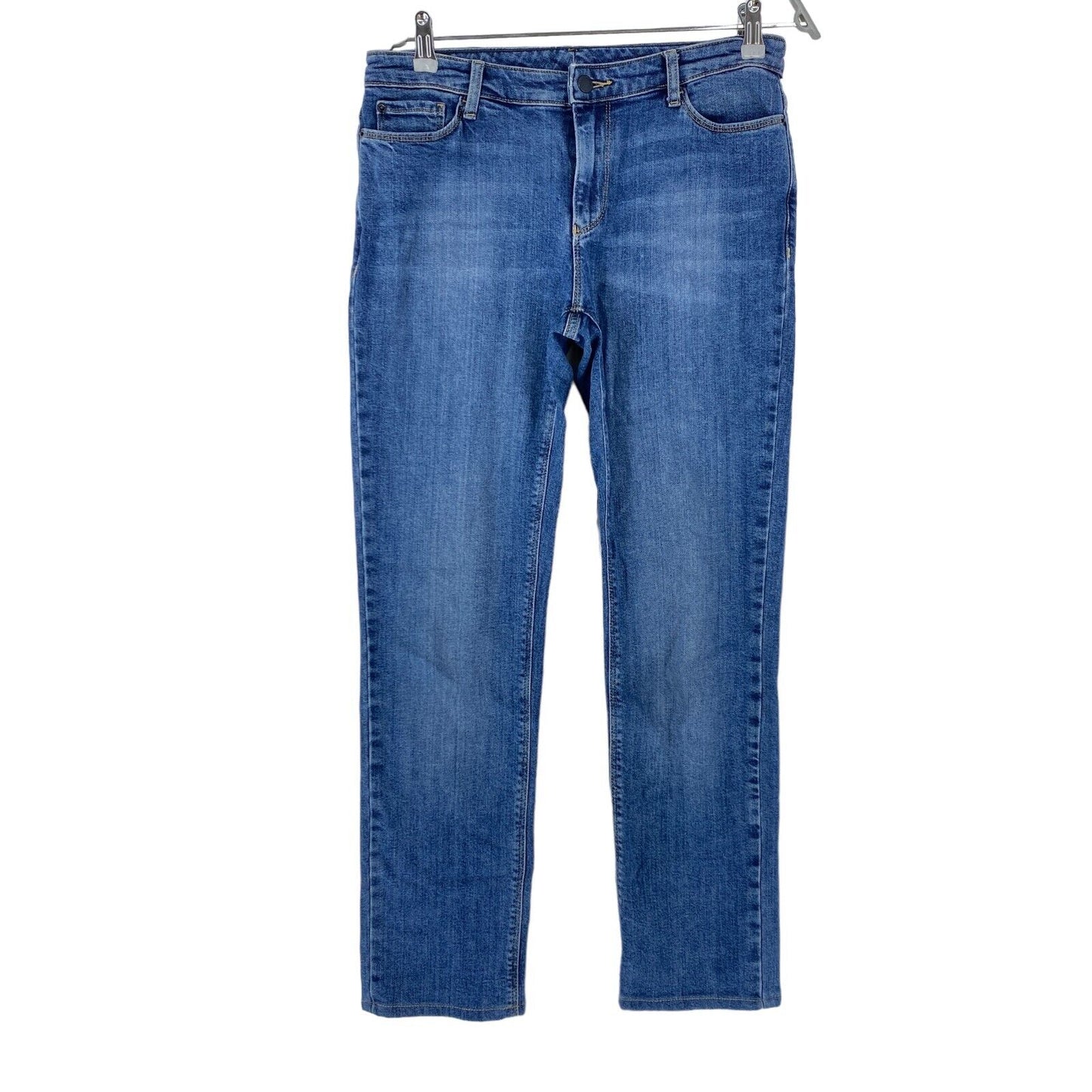 EMPORIO ARMANI Damen Jeans in normaler Straight-Fit-Passform, Blau, Größe W29 L30