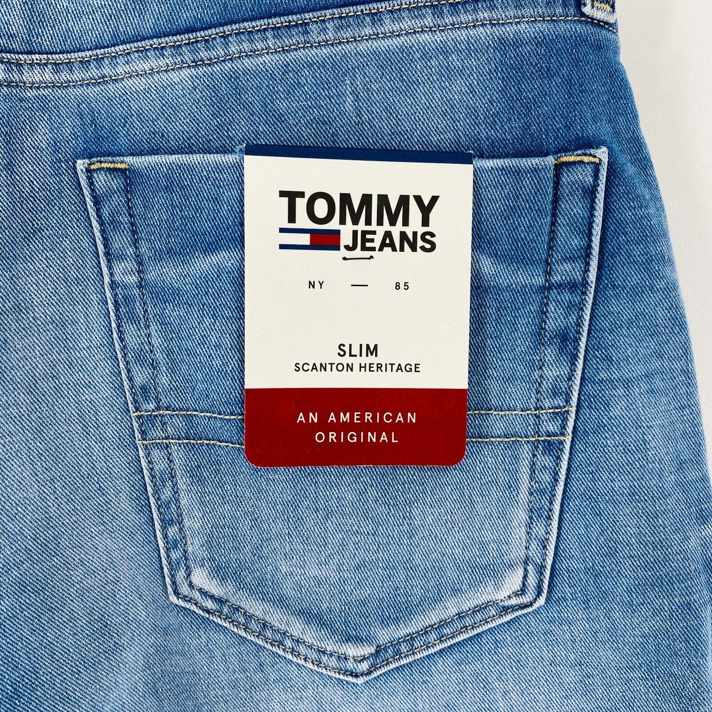 Tommy Hilfiger SCANTON HERITAGE Mens Blue Stretch Slim Fit Jeans W32 L34