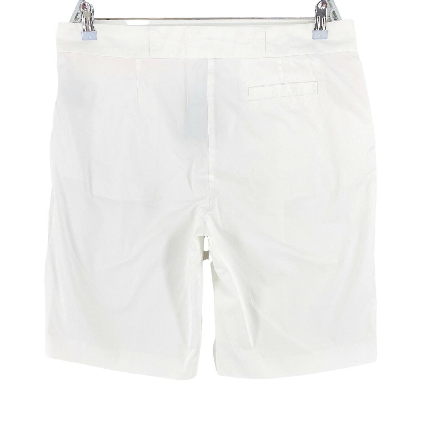 GANT White Satin Stretch Shorts Size EU 42 UK 16 US 12