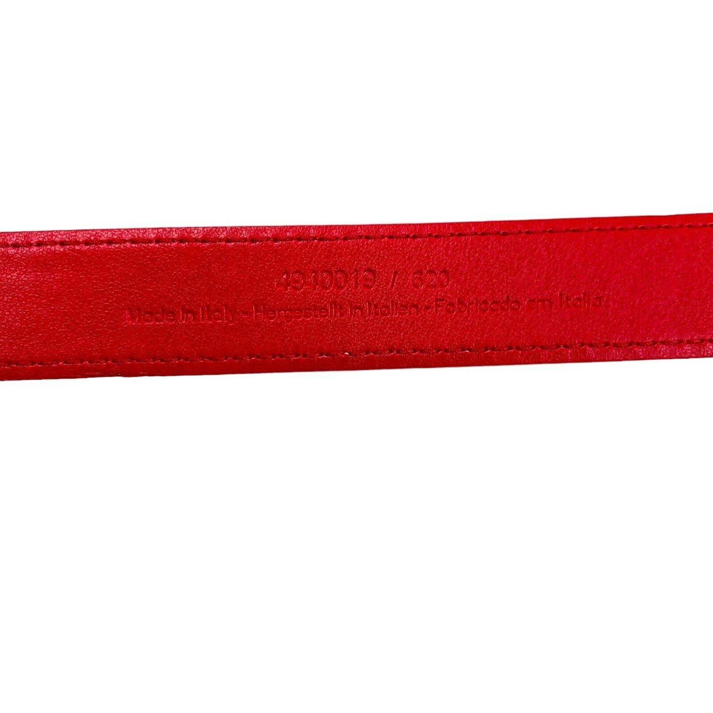 GANT Red 100% Suede Leather Belt Size 75 cm 30 in