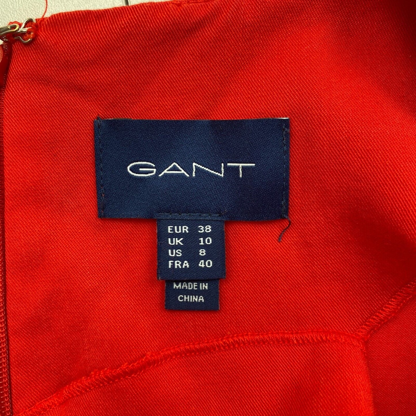 GANT Rotes ausgestelltes Kleid Größe EU 38 UK 10 US 8