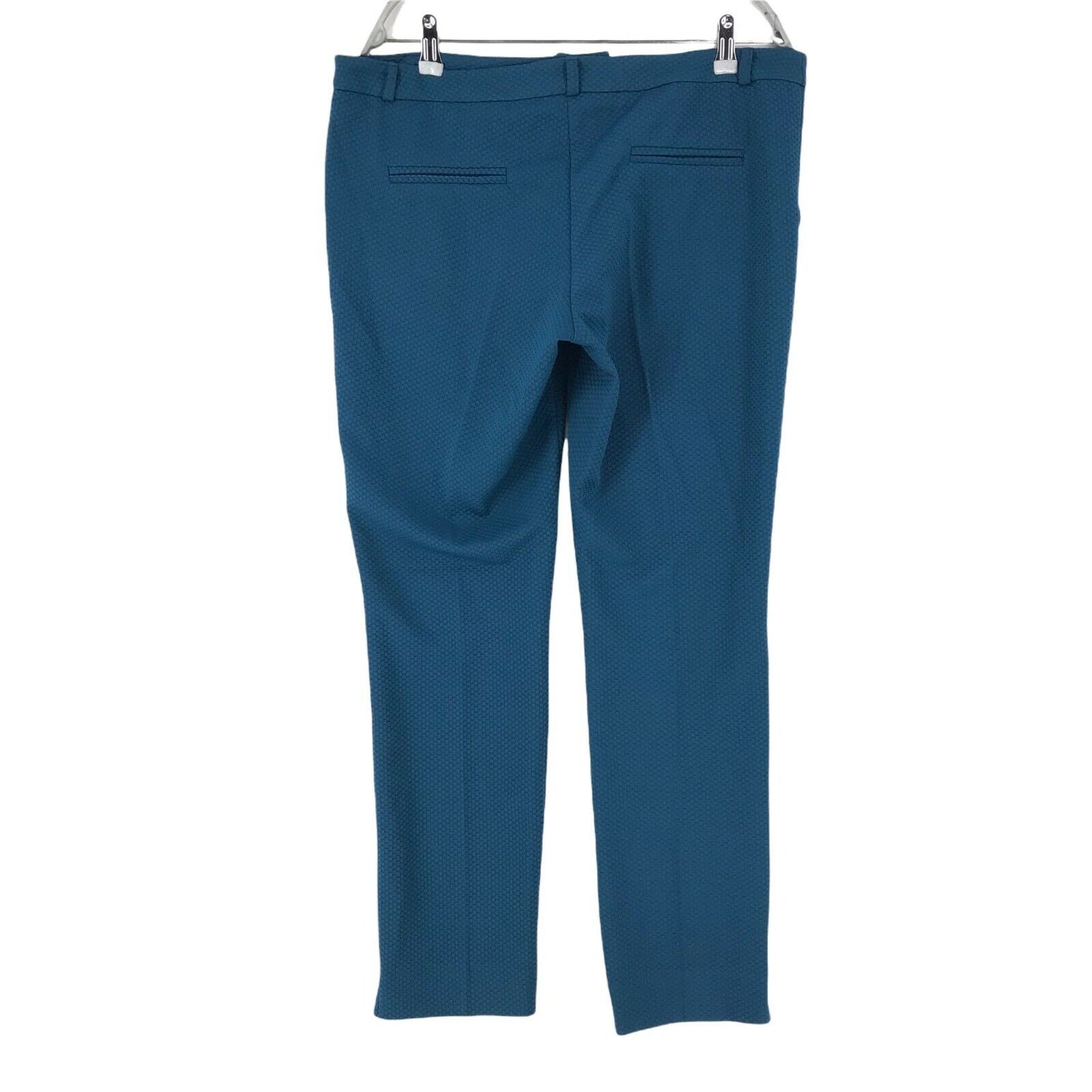 ZOE LOVEBORN Women Blue Regular Straight Fit Trousers Size W36