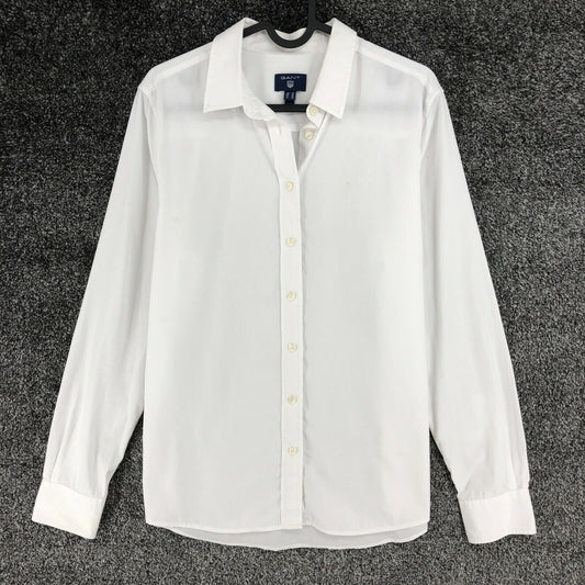 GANT White Solid Shirt Size EU 40 UK 14 US 10