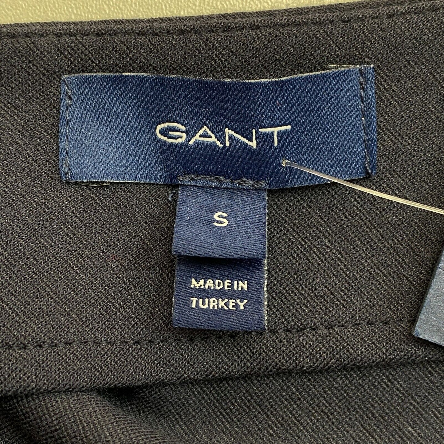 GANT Navy Blue Meadow Hole Seam Jersey Top Size S