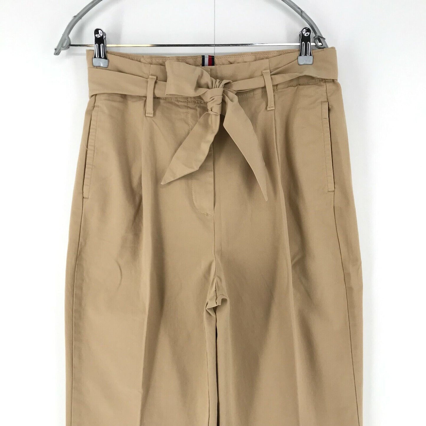 Tommy Hilfiger Women Brown Regular Straight Fit Chino Trousers Size 8 W30