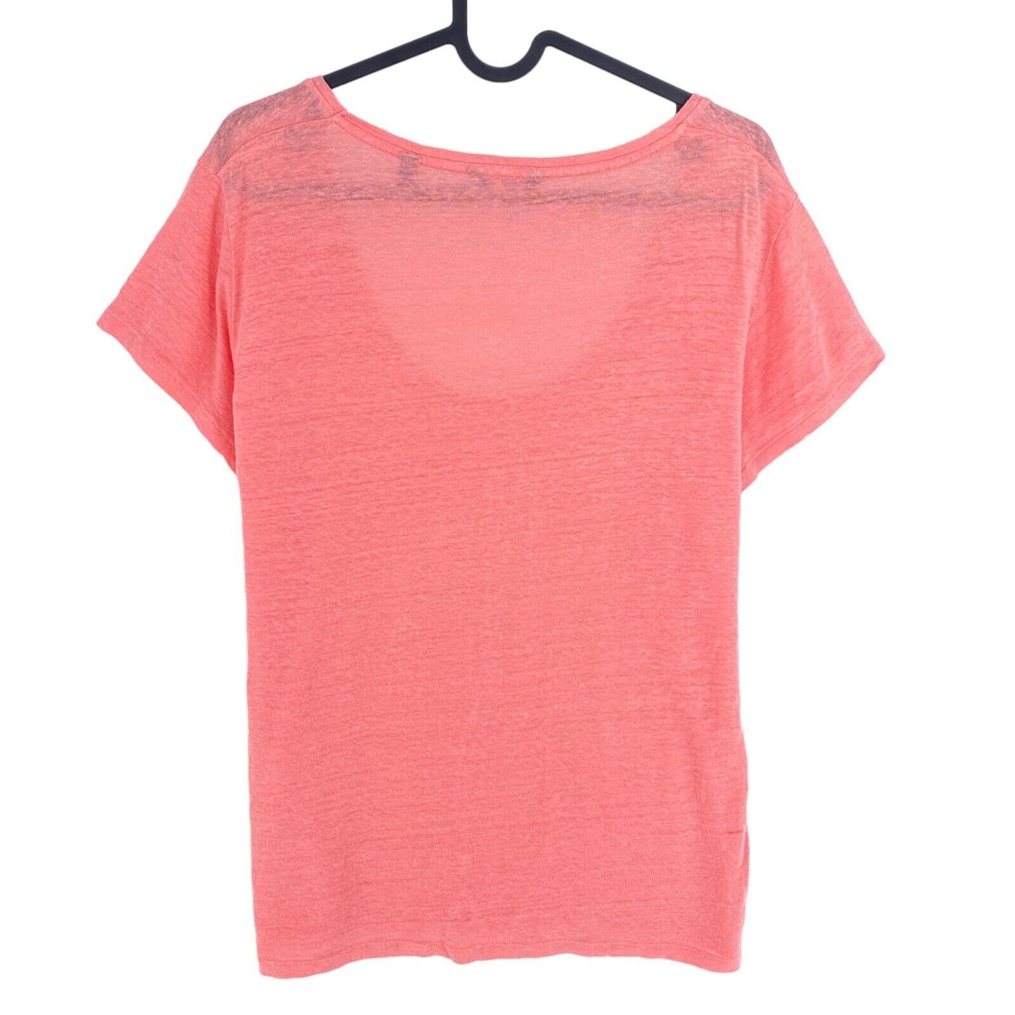 GANT Pink Linen Scoop Neck T Shirt Size M