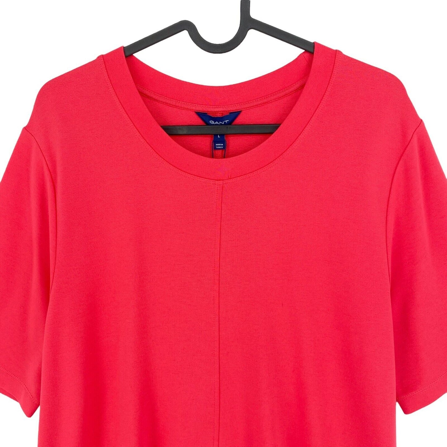 GANT Robe rouge à col rond en jersey A Line Taille M