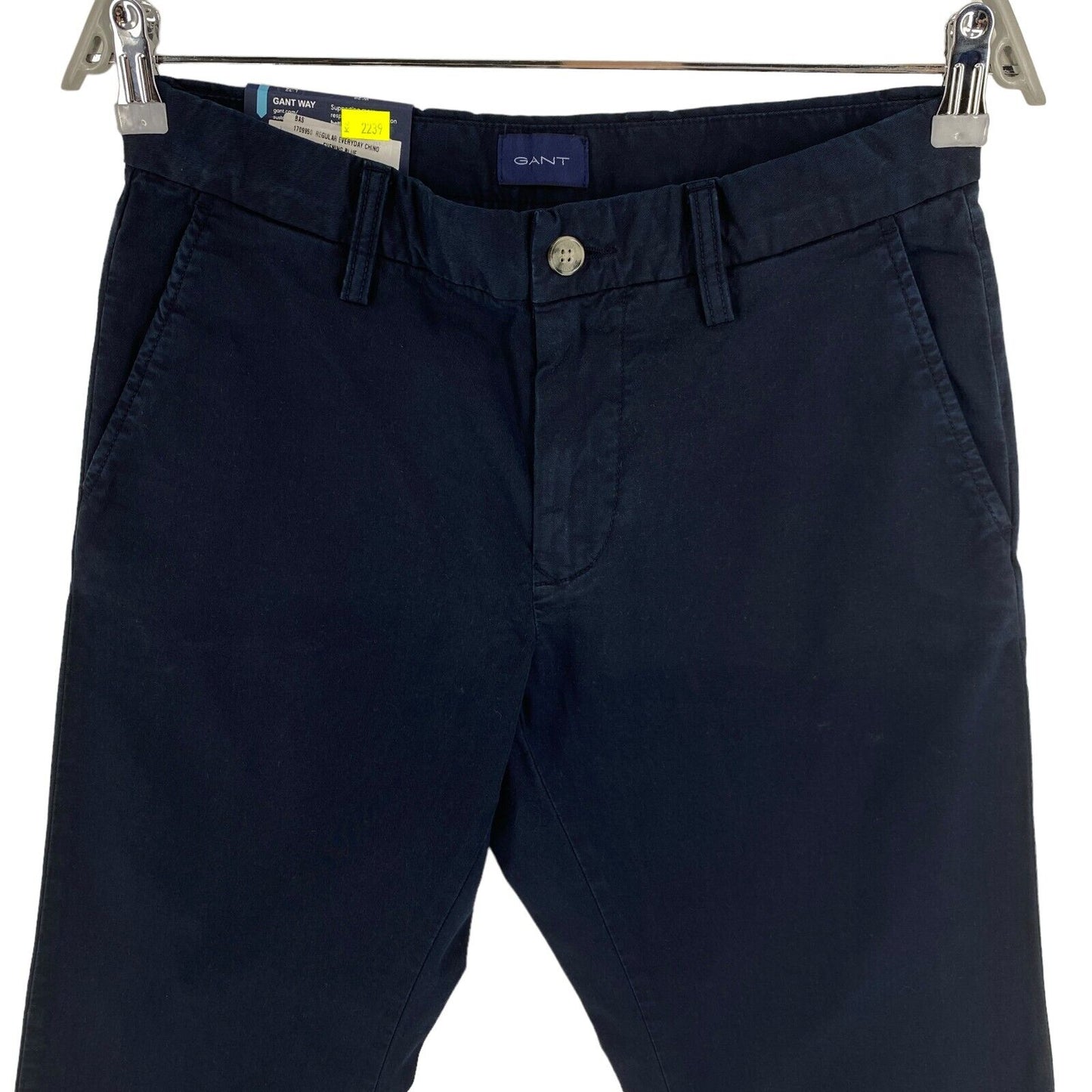 GANT Chinohose für jeden Tag, Marineblau, reguläre Passform, Größe W29 L32