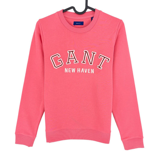 GANT Pink Graphic Crew Neck Sweater Pullover Size XS