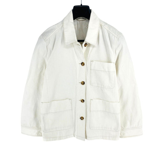 GANT Women White Garment Dyed Shirt Jacket Size XL