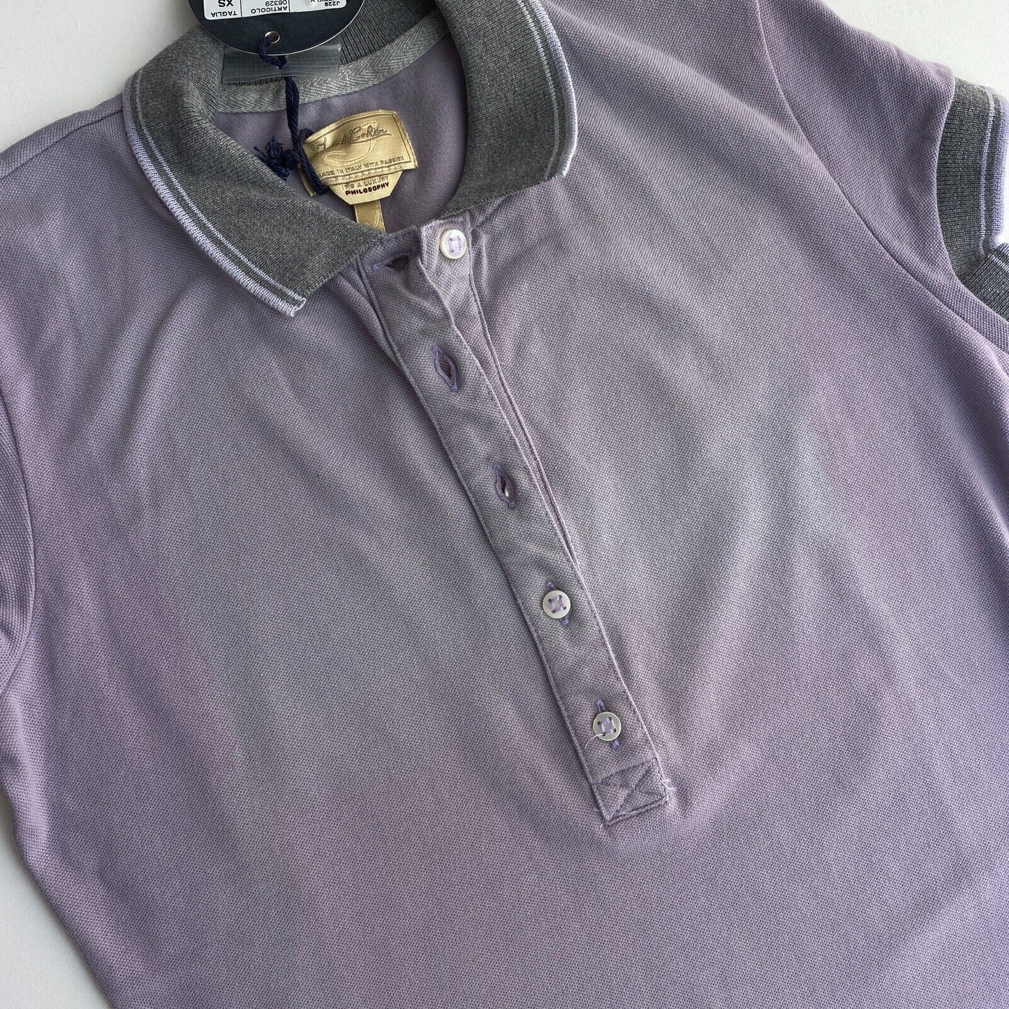 JACOB COHEN Women J229 Purple Polo Shirt Size XS