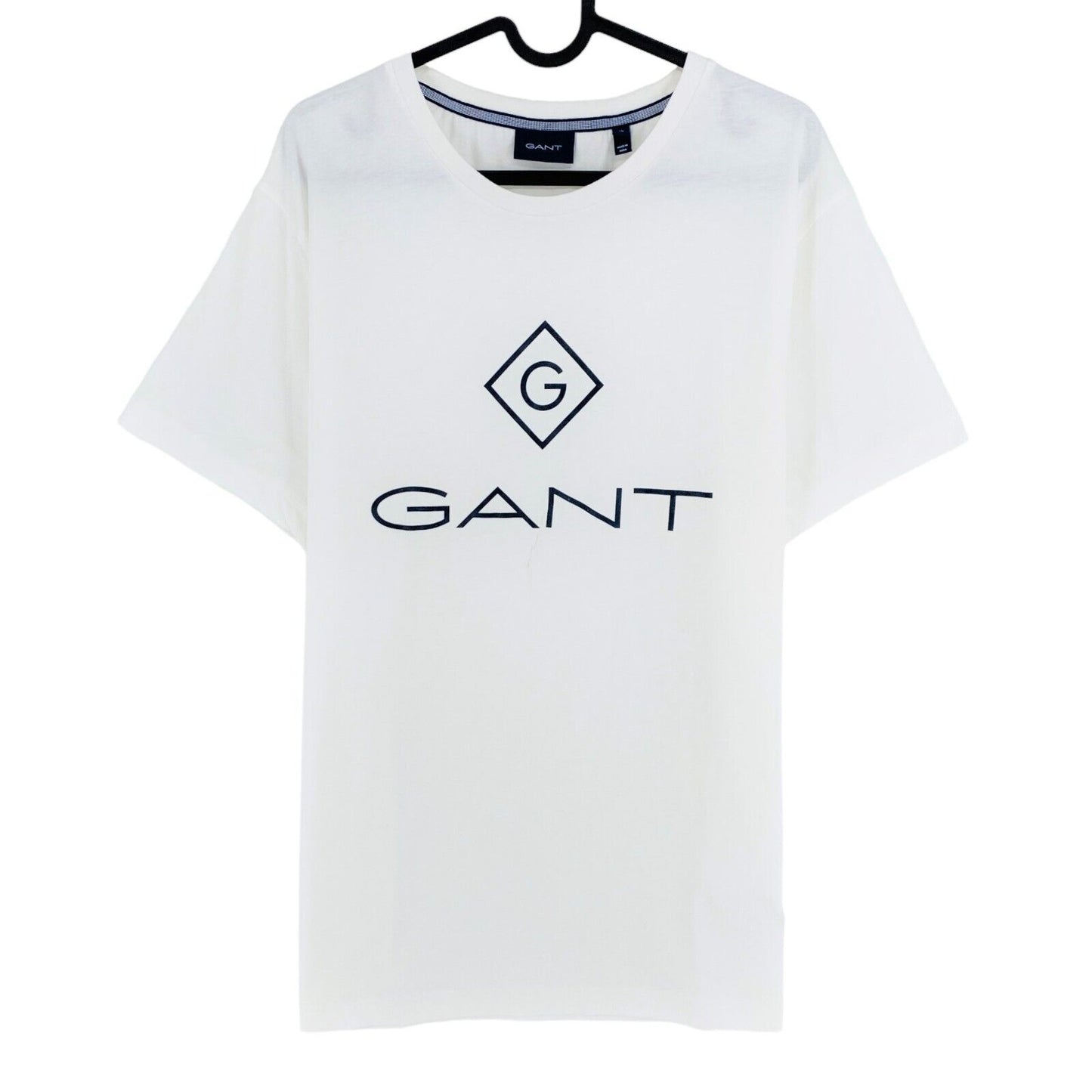 GANT T-Shirt mit Rundhalsausschnitt, Lock Up, Weiß, Größe XL