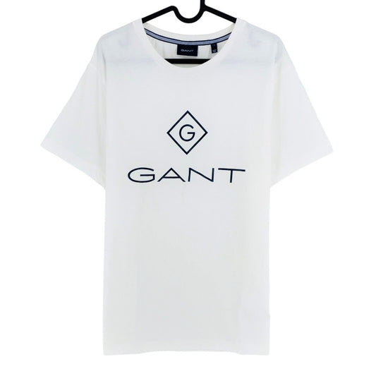 GANT T-shirt à col rond blanc Lock Up taille XL