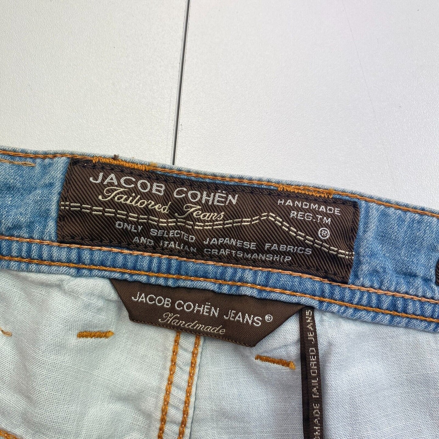 Jacob Cohen Men 620 Blue Slim Fit Jeans Pants Size W33 L36 Made In Italy