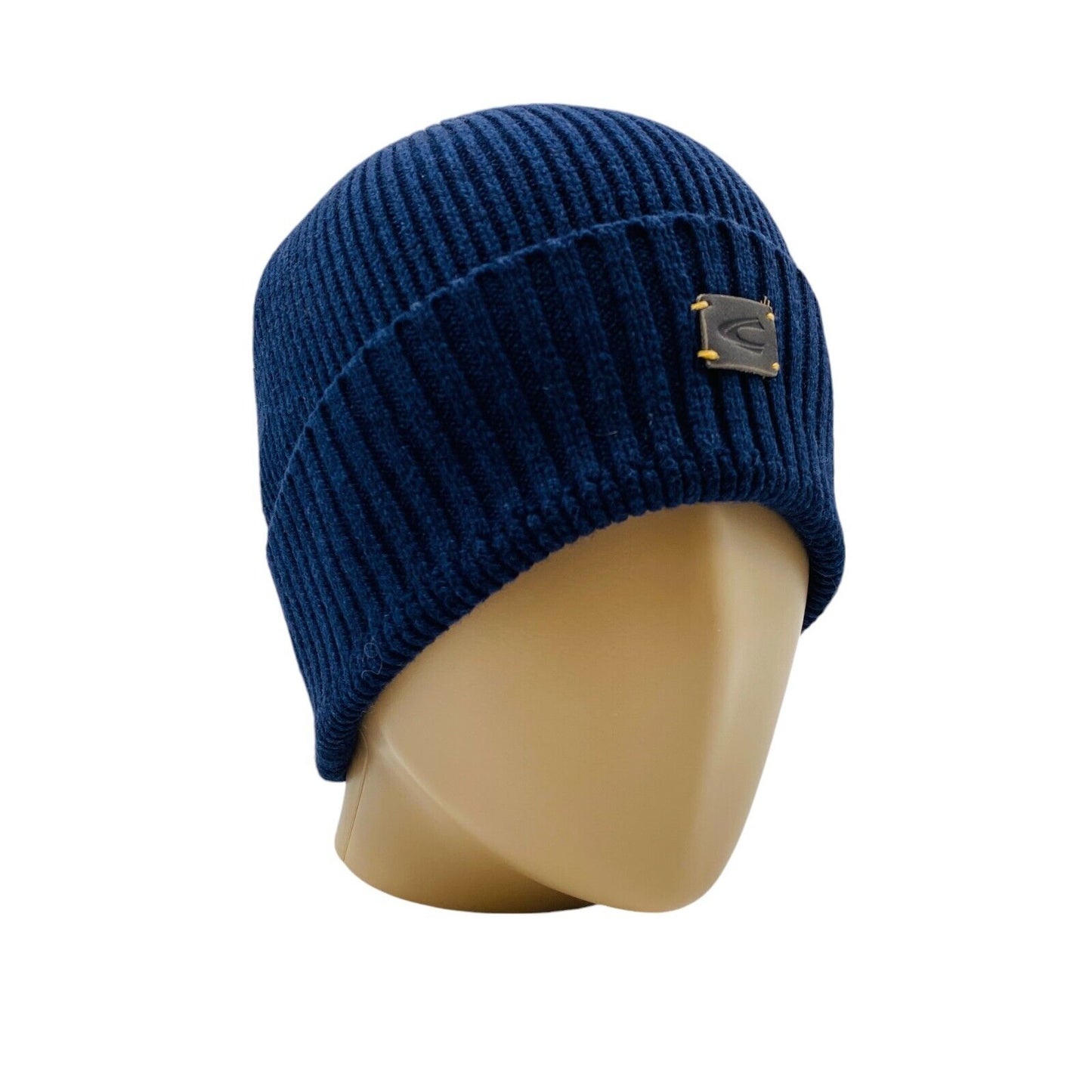 Camel Active Mens Dark Blue Cotton Cashmere Blend Beanie Winter Hat One Size