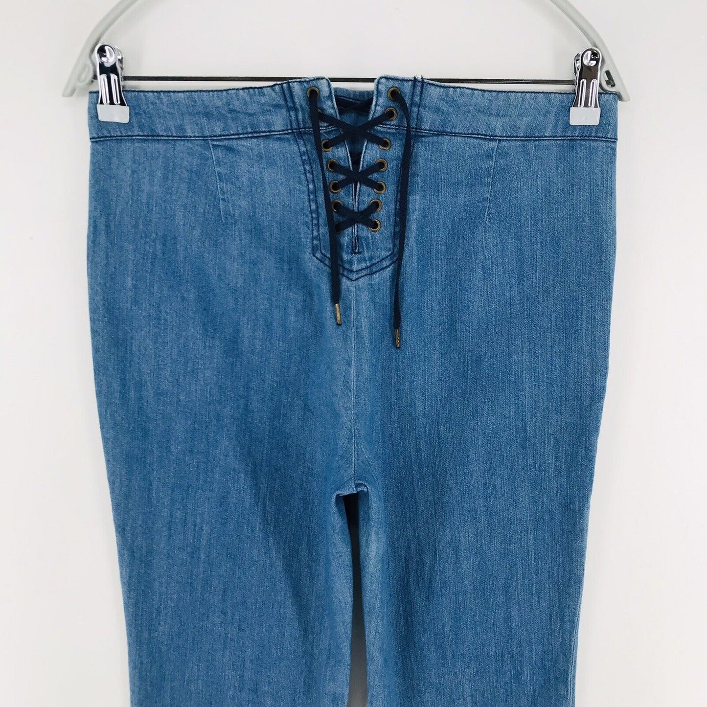 €219 GANT By MICHAEL BASTIAN Women Blue Stretch High Waist Bootcut Fit Jeans W29