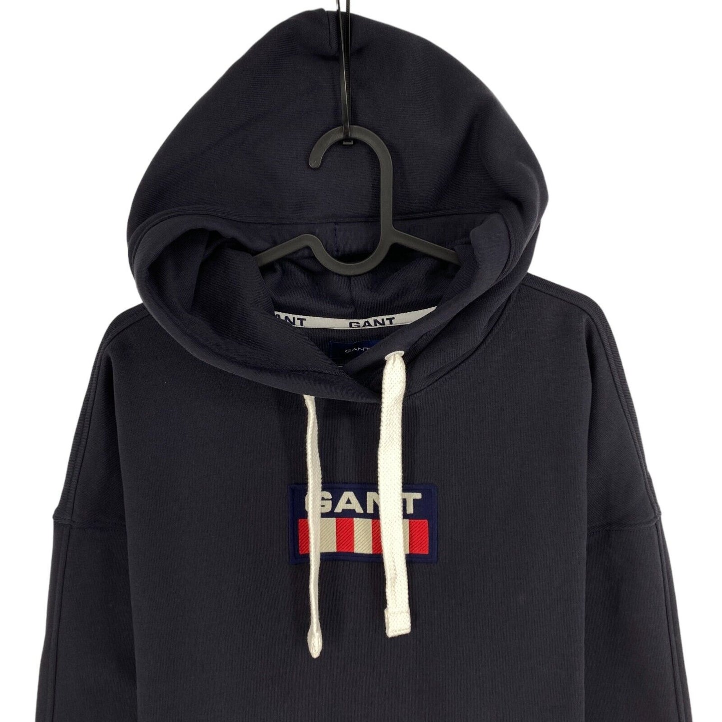 GANT Marineblauer Kapuzenpullover mit Retro-Logo, Größe S