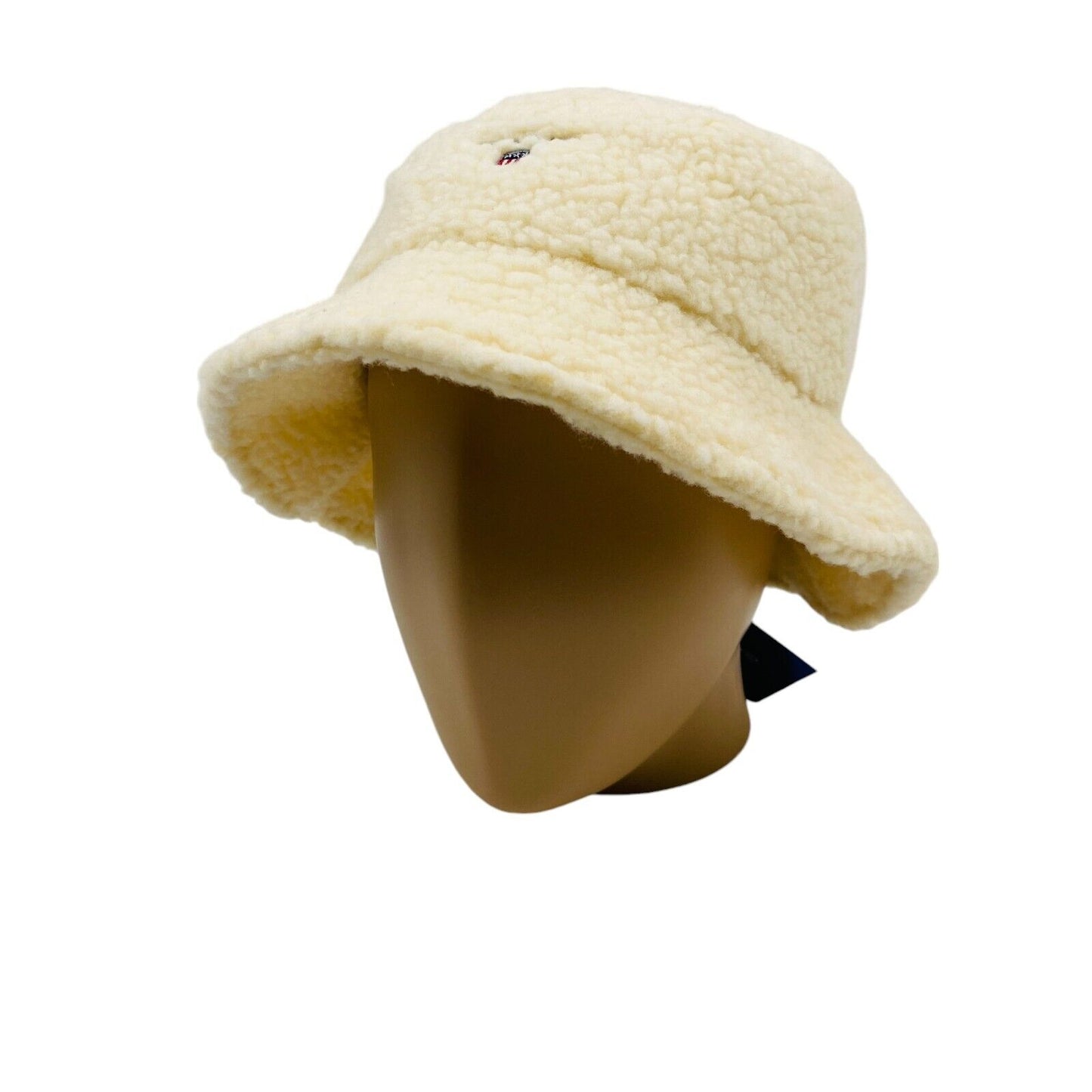 GANT Unisex Teens Light Beige Fleece Pile Bucket Hat Size L / XL