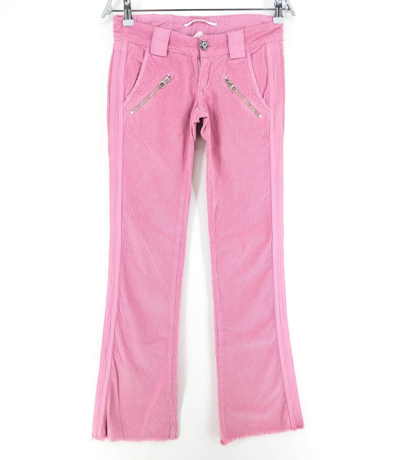 PVC €156 Jean NOLITA De Nimes Velours Rose Taille 25 26 27 28