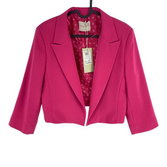 Rinascimento Pink Cropped Jacket Blazer Size XL Made In Italy