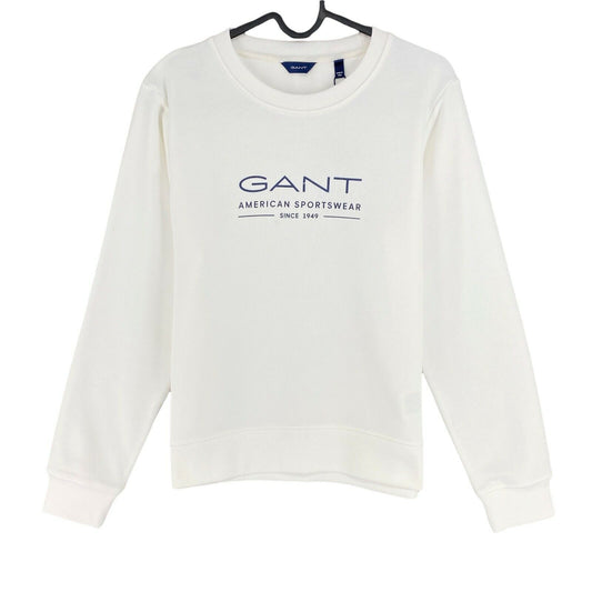 GANT White MD. Summer Crew Neck Sweater Jumper Size S