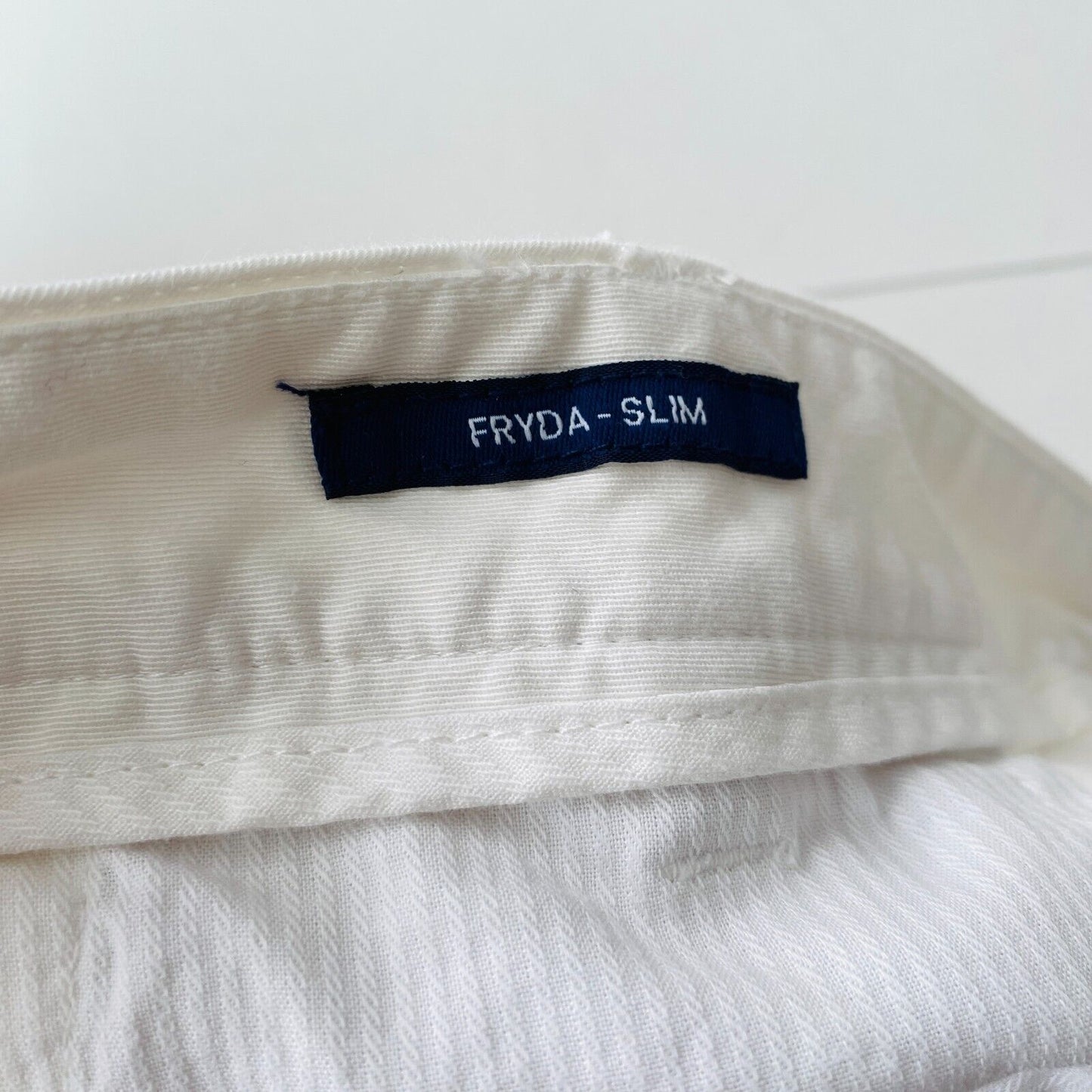 GANT FRYDA Women White Slim it Chino Trousers EUR 42 UK 14 US 12 W32