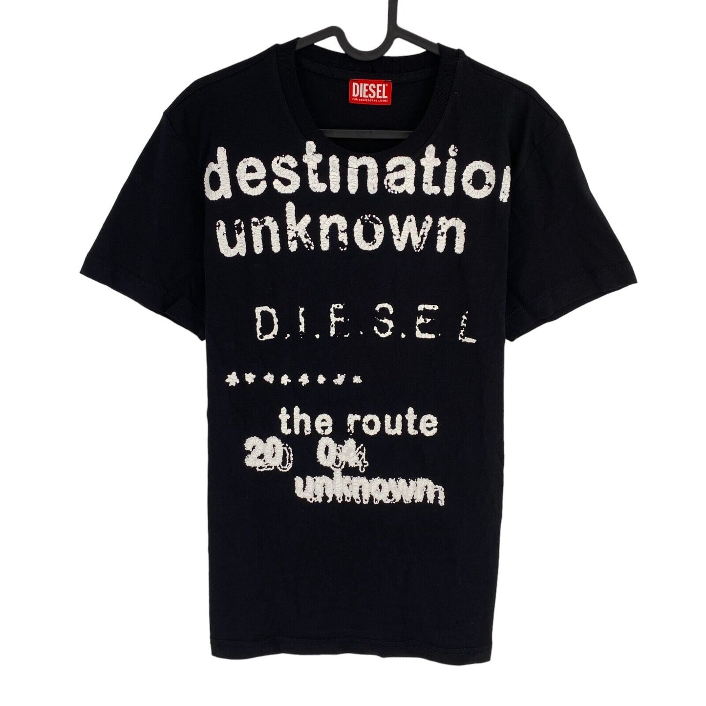 DIESEL Men Black T-DIEGOR-K63 Crew Neck Short Sleeves T Shirt Size M