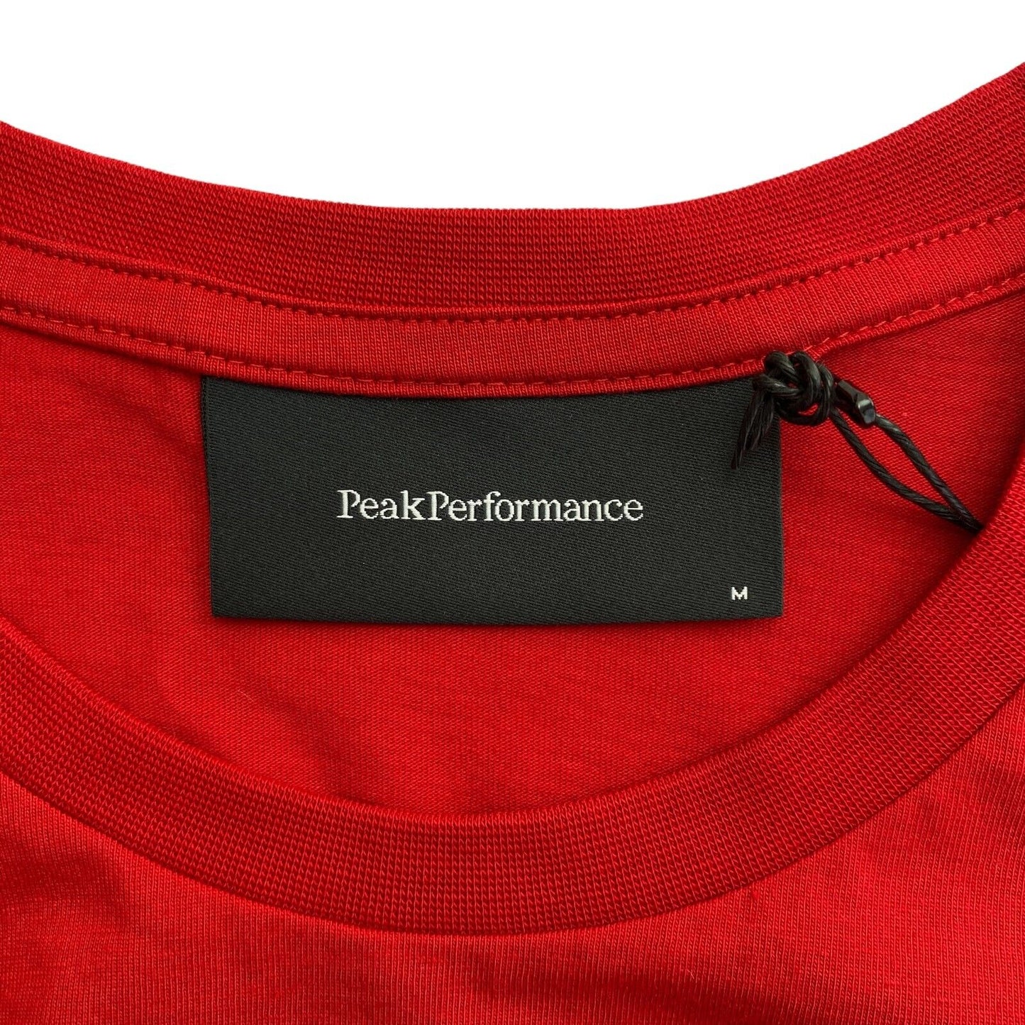 Peak Performance T-shirt à col rond avec logo rouge Taille M