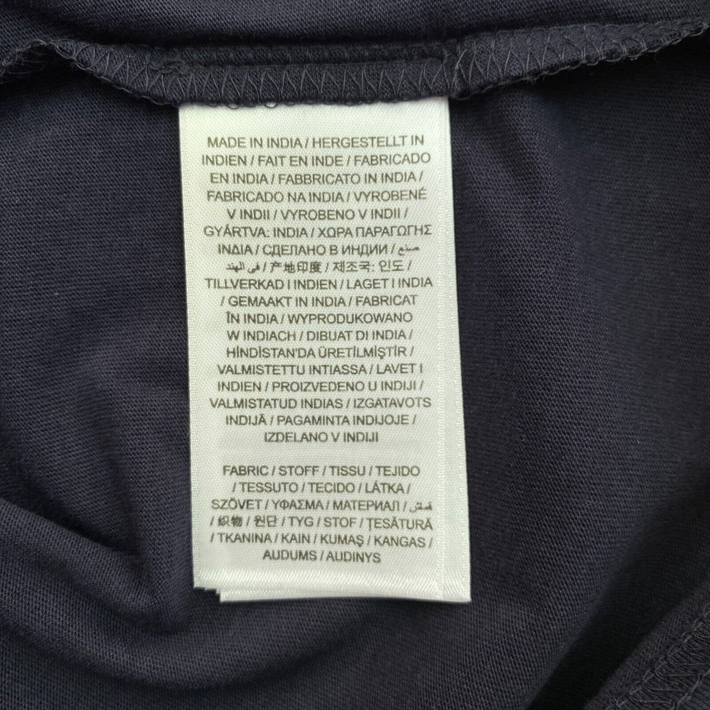 GANT T-Shirt mit Rundhalsausschnitt und Seilsymbol, Marineblau, Größe S