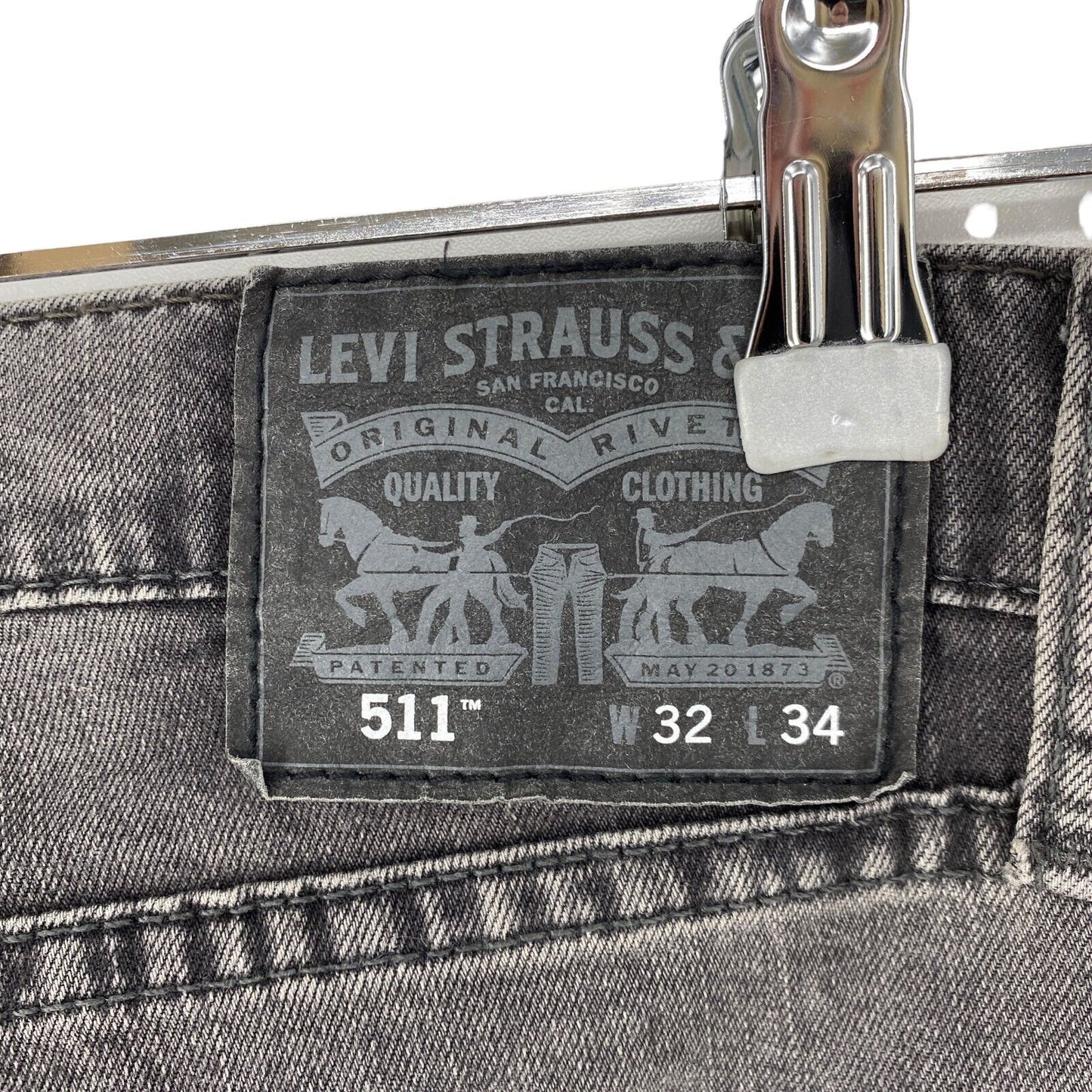 Levi's 511 Grey Stretch Slim Fit Jeans W32 L32